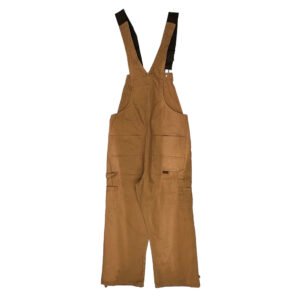 Unbranded Double Knee Dungarees - 32W 30L Brown Cotton