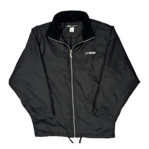 Reebok Windbreaker - Large Black Polyester