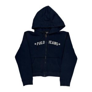 Ralph Lauren Spellout Hoodie - Large Navy Cotton