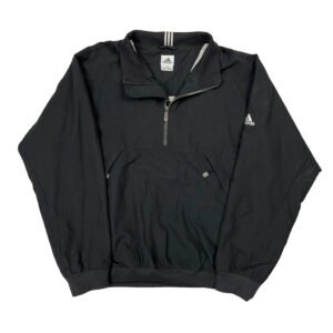 Adidas Windbreaker - Large Black Polyester