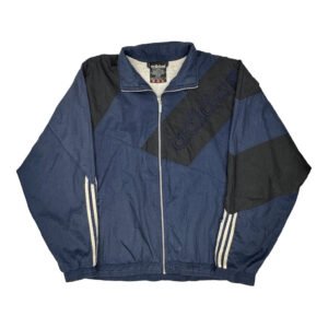 Adidas Spellout Windbreaker - XL Blue Polyester