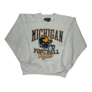 Michigan Wolverines Galt Sand Graphic Sweatshirt - Large Grey Cotton Blend