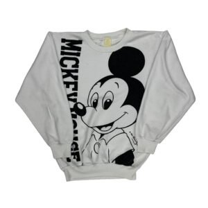 Disney Cartoon Sweatshirt - Medium White Cotton