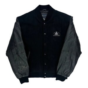 Unbranded Varsity Jacket - XL Black Leather