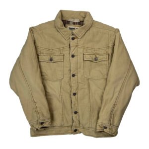 Timberland Cord Jacket - Large Beige Corduroy