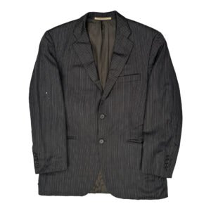 Hugo Boss Pinstripe Blazer - Medium Black Wool Blend