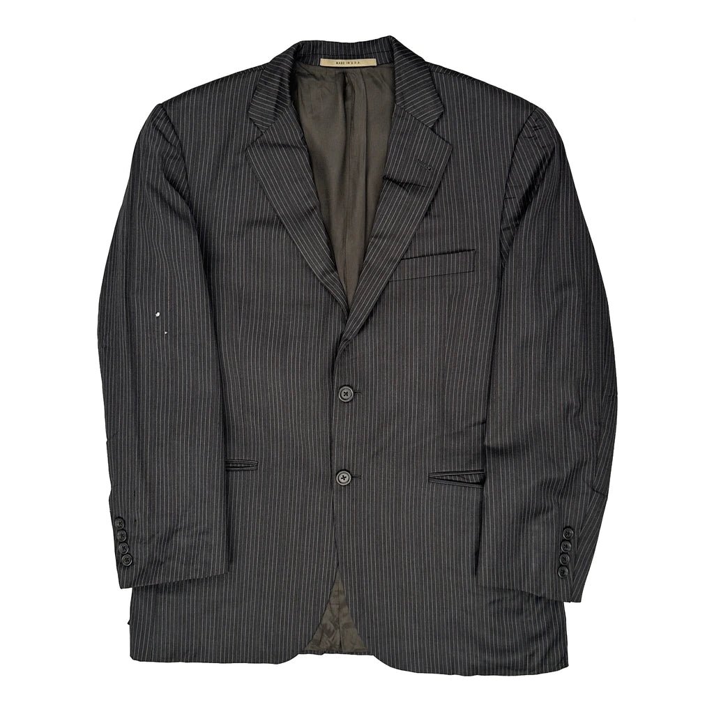 Hugo Boss Pinstripe Blazer - Medium Black Wool Blend