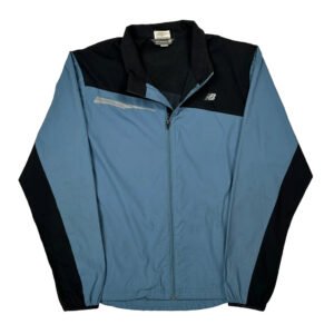 New Balance Windbreaker - Large Blue Polyester