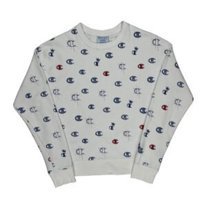 Reverse Weave Champion Sweatshirt - Medium White Cotton Blend