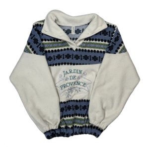 Unbranded Graphic Fleece - Large White Cotton