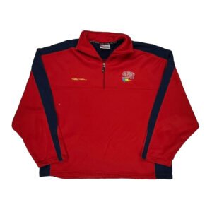 Dupont Motorsports Chase Authentics Nascar 1/4 Zip - 2XL Red Polyester