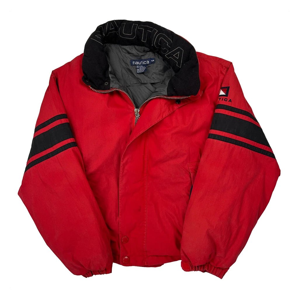 Nautica Spellout Puffer - Medium Red Cotton