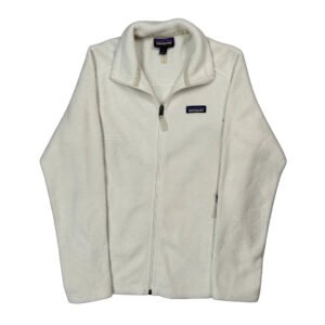 Patagonia Fleece Jacket - Small White Polyester