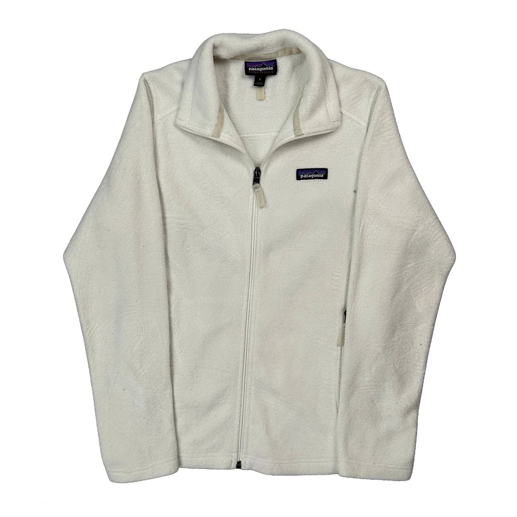 Patagonia Fleece Jacket - Small White Polyester