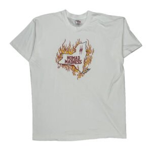 Nomad Madness Fruit Of The Loom Graphic T-Shirt - 2XL White Cotton