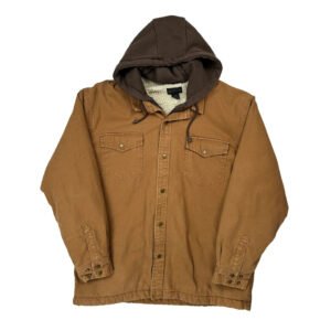 Dakota Grizzly Sherpa Lined Jacket - Large Brown Cotton