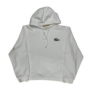 Lacoste Hoodie - 2XL White Cotton