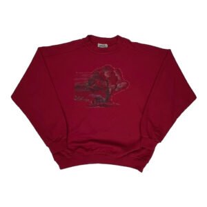 Northern Reflections Nature Graphic Sweatshirt - Medium Red Cotton