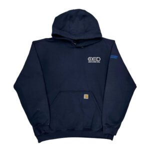 Galman Electrical Supply Carhartt Hoodie - Large Navy Cotton