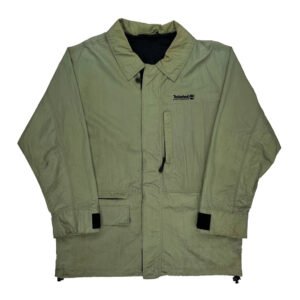 Timberland Windbreaker - Large Green Nylon