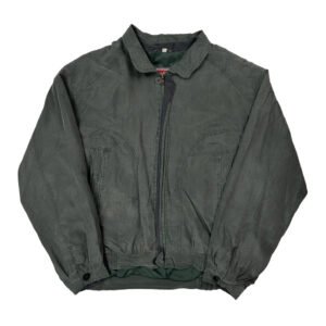 Henry Morell Bomber Jacket - XL Green Cotton