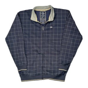 Ecko Unltd Checked Track Jacket - XL Navy Cotton