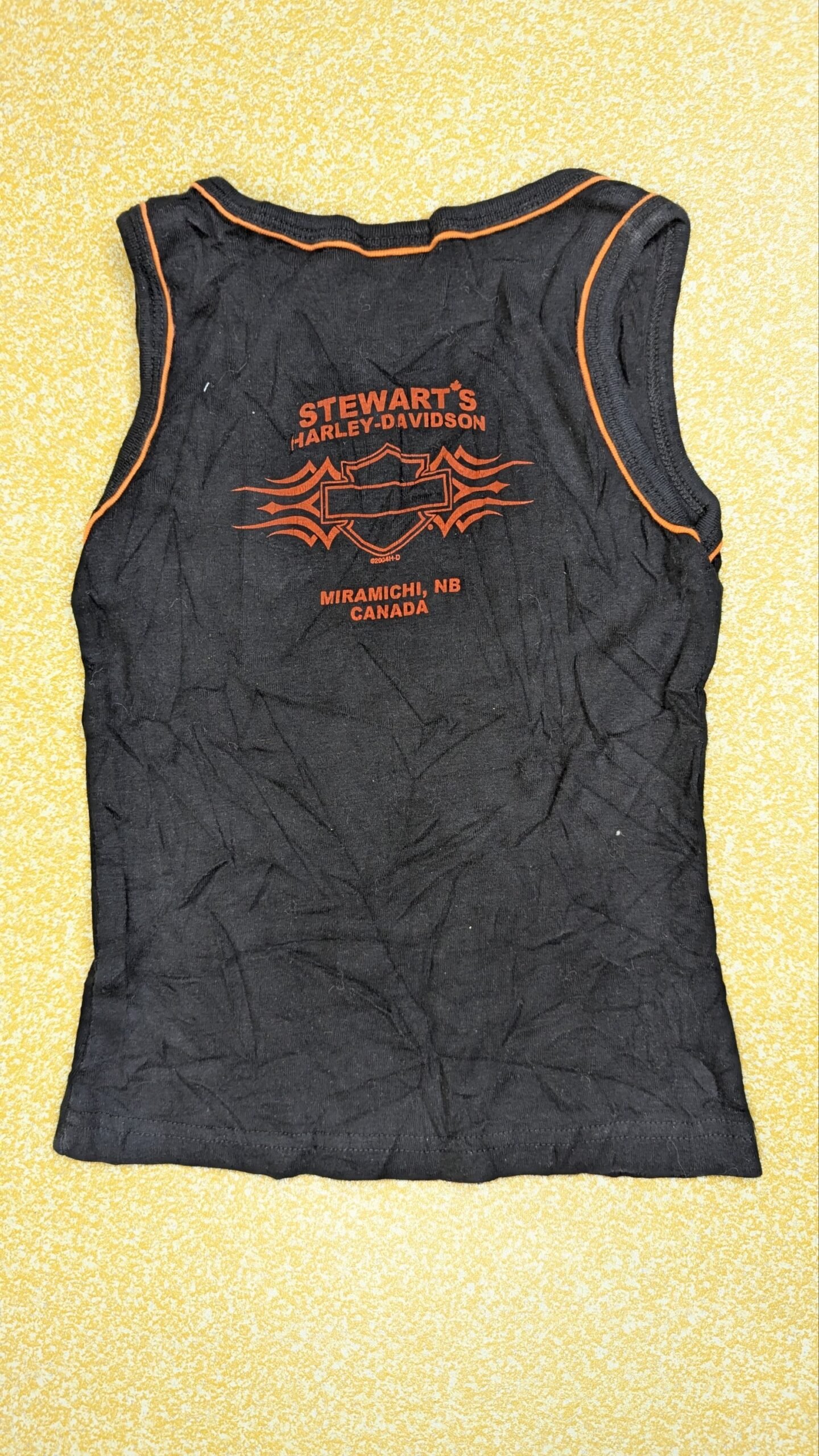 Vintage Harley-Davidson Black Tank Top with Rhinestone Motorcycle Graphic - Y2K Biker Aesthetic Grade A - Image 4