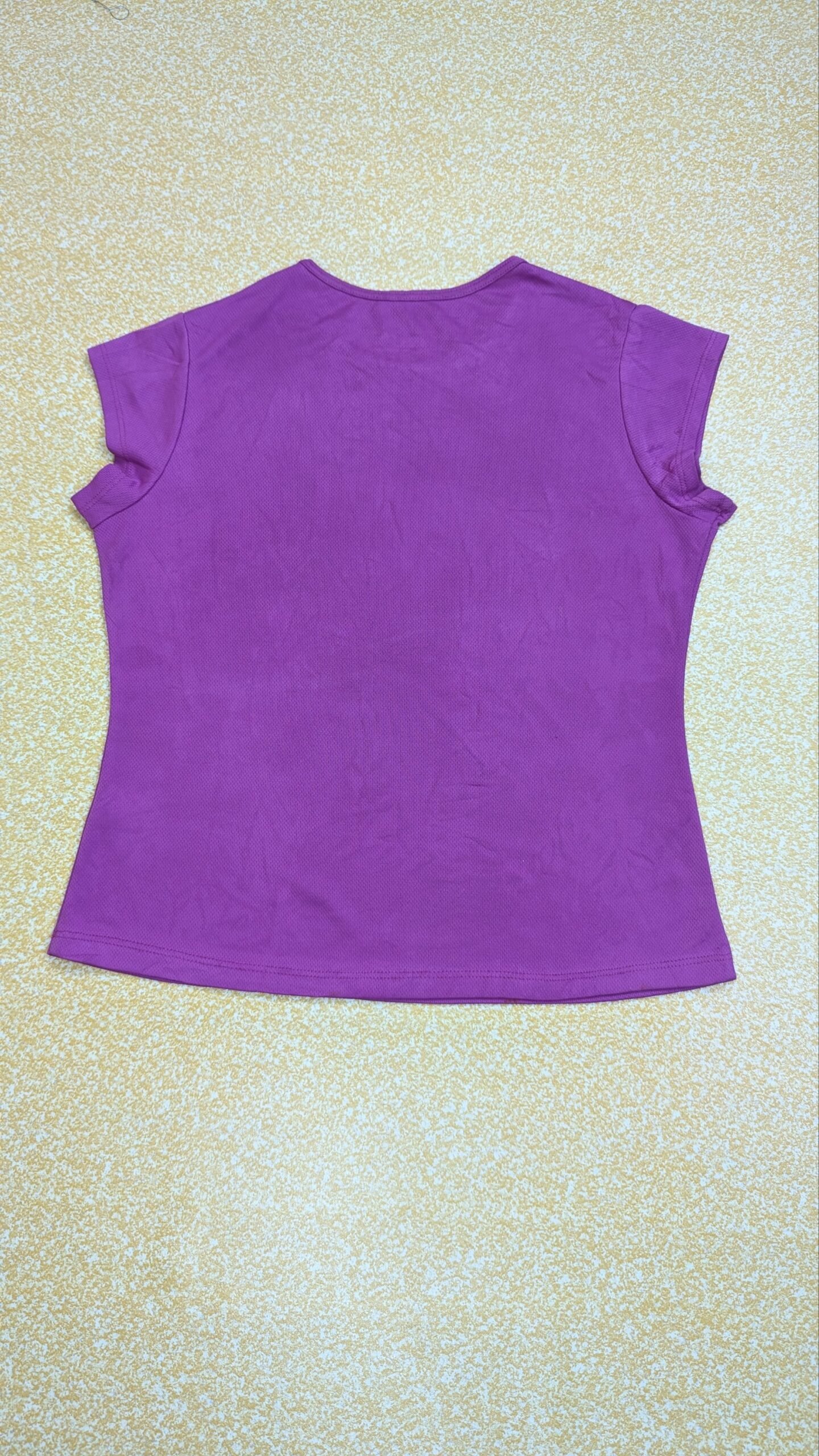 Asics Women's Crewneck Activewear T-Shirt – Pre-Loved Purple Short Sleeve Running & Workout Tee (Size S) Grade A - Image 4