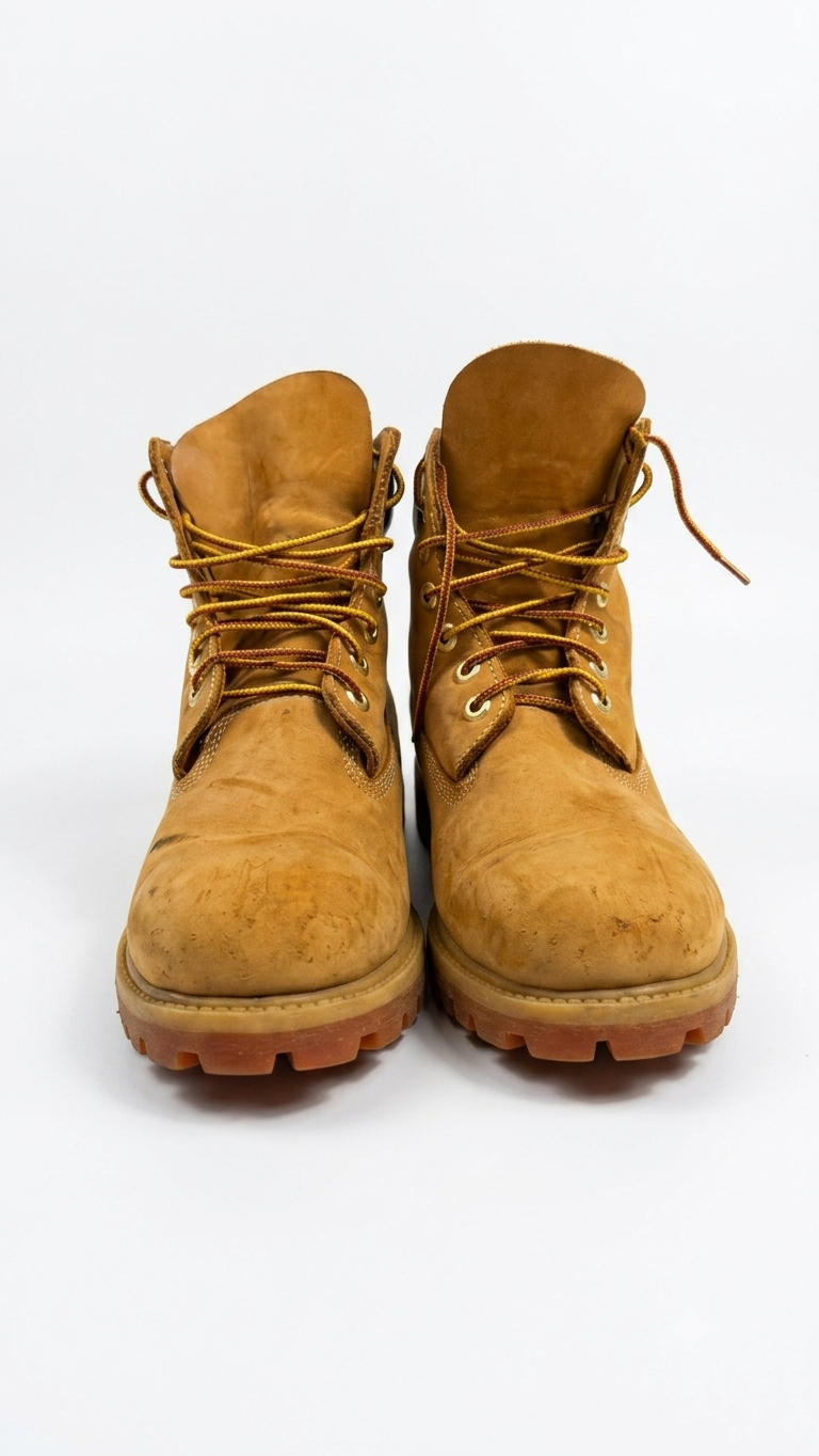 Authentic Timberland Premium 6-Inch Wheat Boots - Model 10061 - Men's Size 8.5 M
