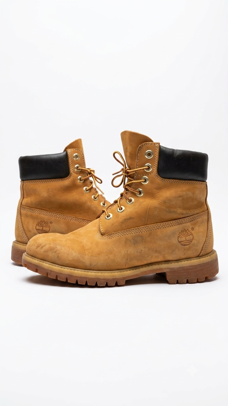 Authentic Timberland Premium 6-Inch Wheat Boots - Model 10061 - Men's Size 8.5 M - Image 3