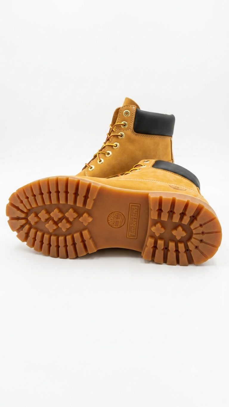 Timberland Boys' Premium 6-Inch Waterproof Boots - Model 12909 - Wheat Color - Size 5 US - Image 2