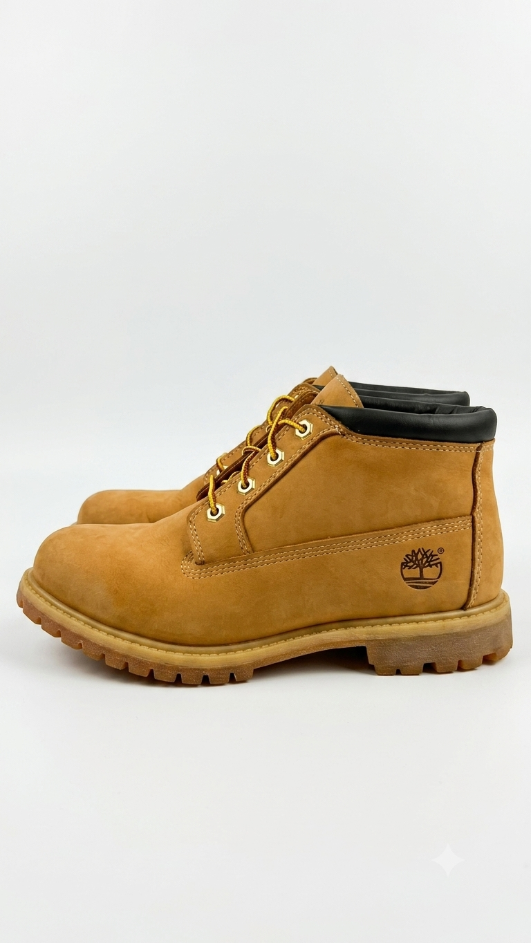 Timberland Men's 3-Eye Classic Lug Shoes - Wheat Tan Leather - Model 23399 - Size 9 W