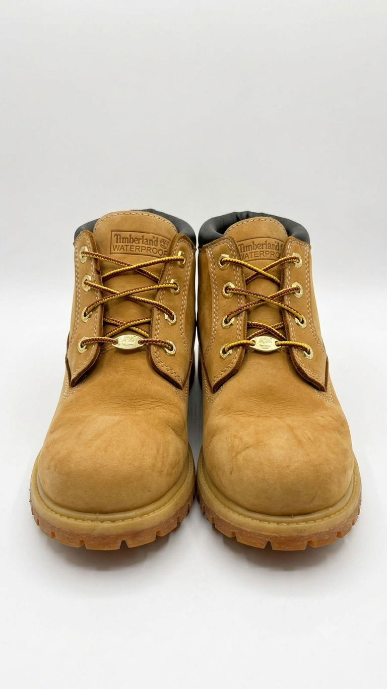 Timberland Men's 3-Eye Classic Lug Shoes - Wheat Tan Leather - Model 23399 - Size 9 W - Image 2