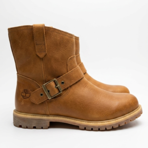 Timberland Women's A12QT Tan Brown Leather Pull-On Harness Boots Size 10 US