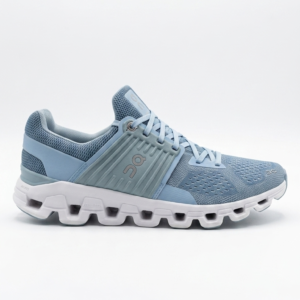 On Running Cloudswift Knit Low Top Sneakers Women's Size 8 Gray Blue Comfort