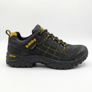 Brütting Outdoor Hiking Shoes Black Yellow Men's Size 41 Vibram Sole Comfortex