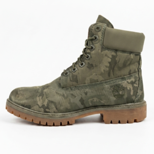 Timberland Premium 6" Waterproof Boots Green Camo Men's Size 7W EU 40 A1U9I