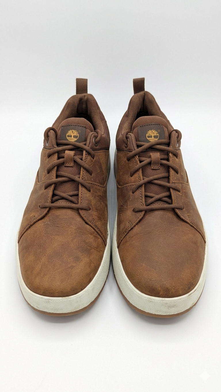 Timberland Men's Brown Leather Low-Top Sneakers Casual Shoes Style TB0A5Z1S358