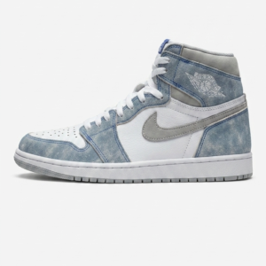 Air Jordan 1 Retro High OG Hyper Royal White Grey GS Size 8.5Y / Women's 10 575441-402