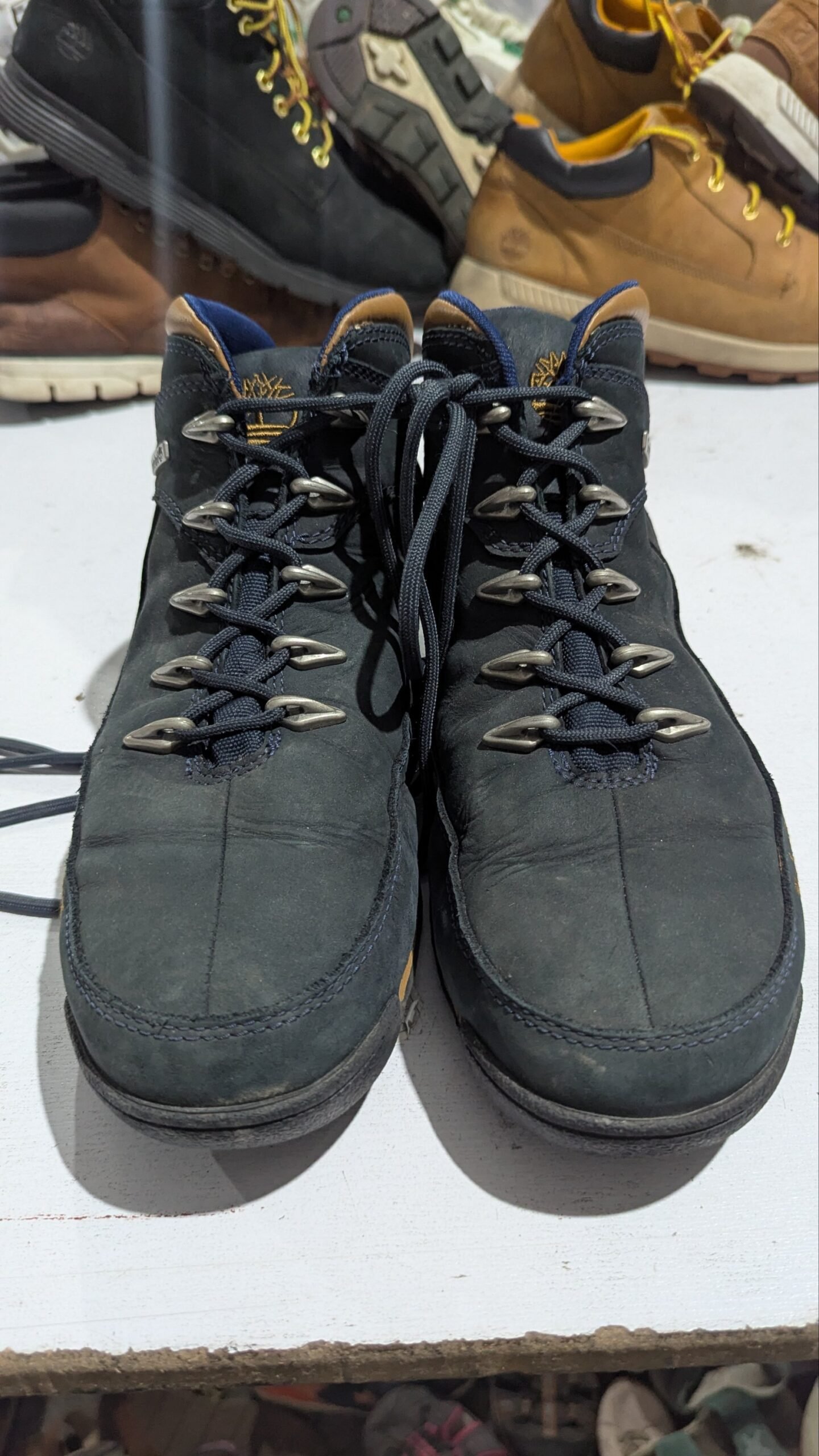 Vintage Timberland Boots Bundle (5 Pairs) - Leather & Nubuck Waterproof Mix Lot - Image 2