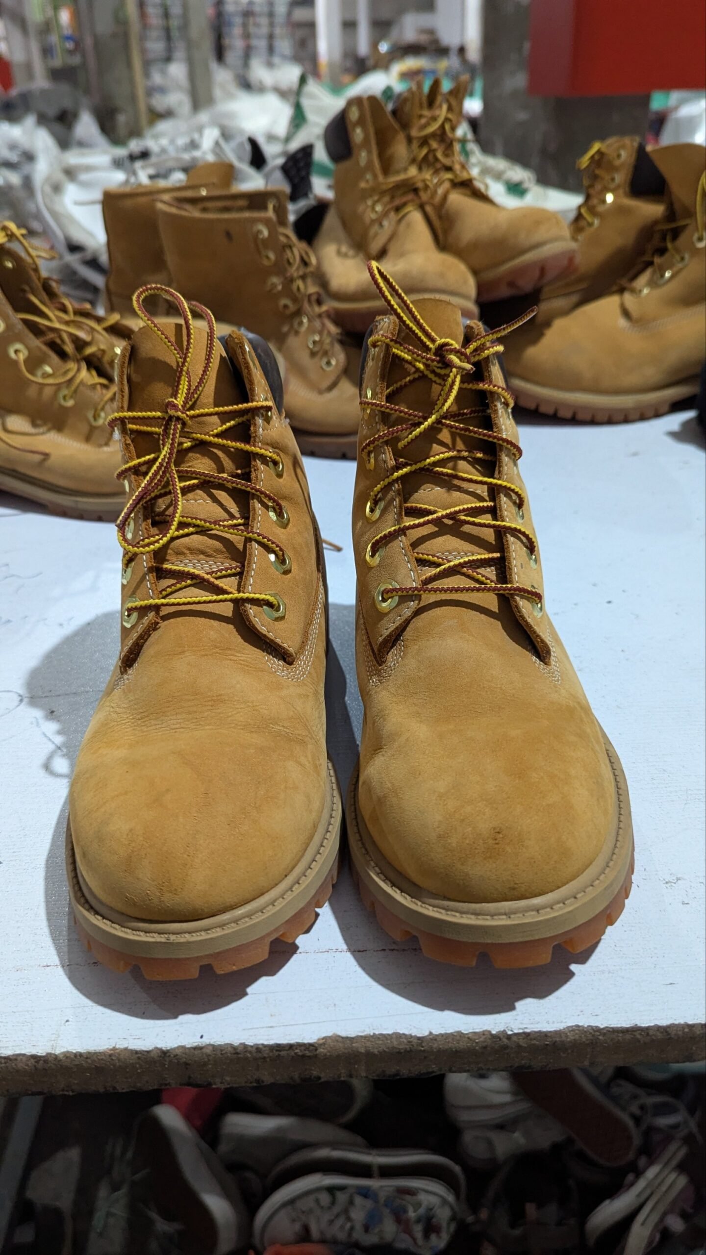 Timberland 6-Inch Premium Waterproof Wheat Boots Bundle 5 Pairs Reseller Lot - Image 3