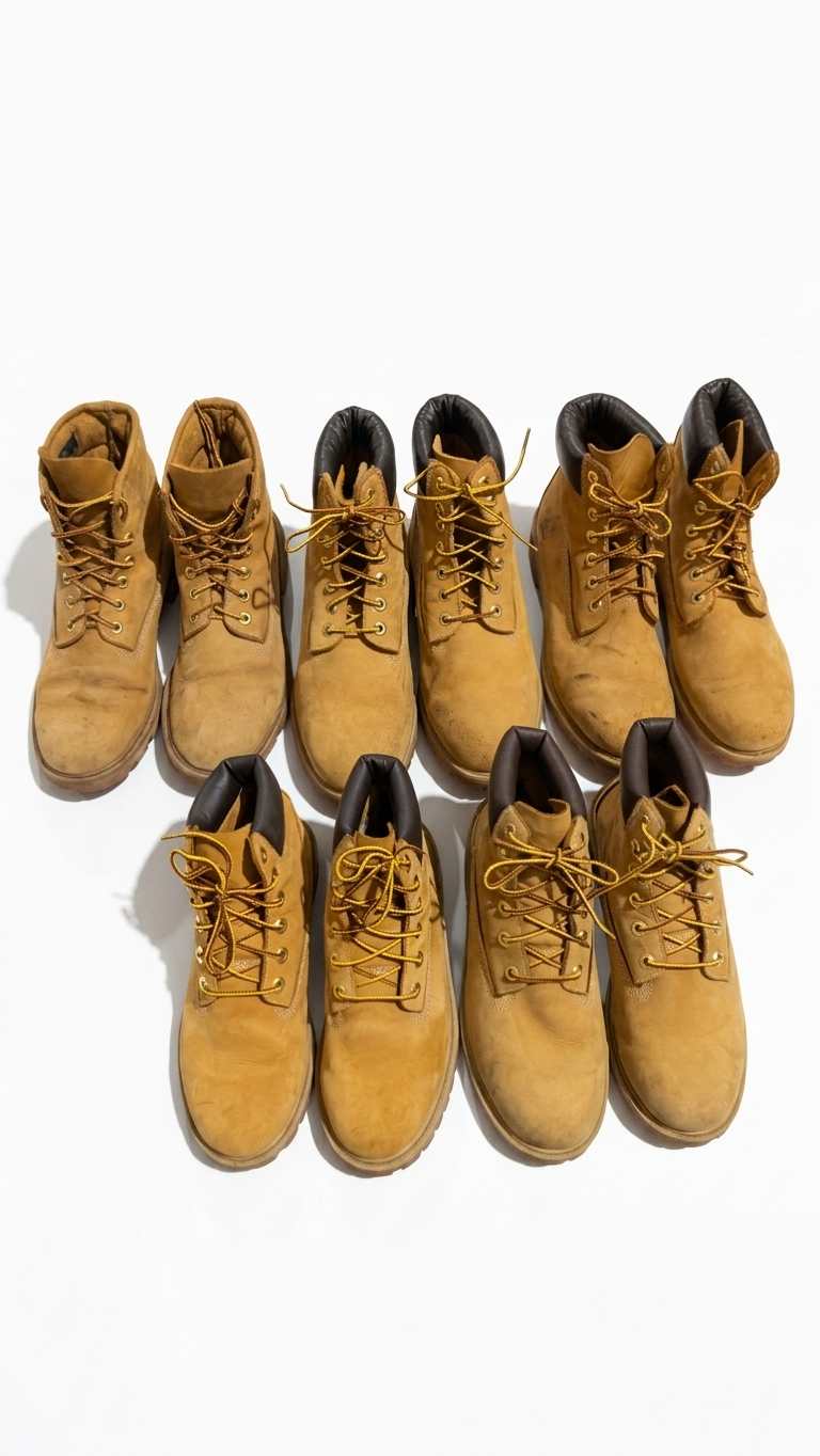 Timberland 6-Inch Premium Waterproof Wheat Boots Bundle 5 Pairs Reseller Lot